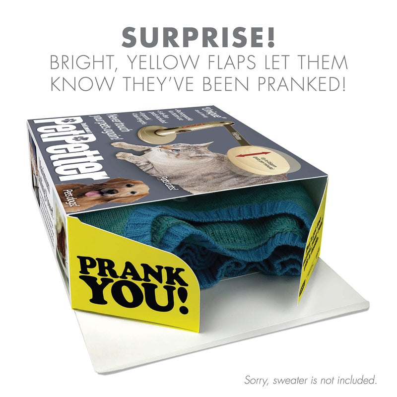 Prank Pack, Pet Petter Prank Gift Box, Pet Day, Wrap Your Real Present in a Funny Authentic Prank-O Gag Present Box | Novelty Gifting Box for Pranksters - Image 2